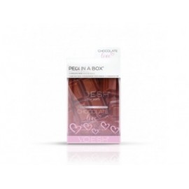 VOESH Chocolate Love Pedi In A Box Deluxe- Zestaw do pedicure SPA 4 kroki zekstraktem z ekstraktem nasion kakaowca